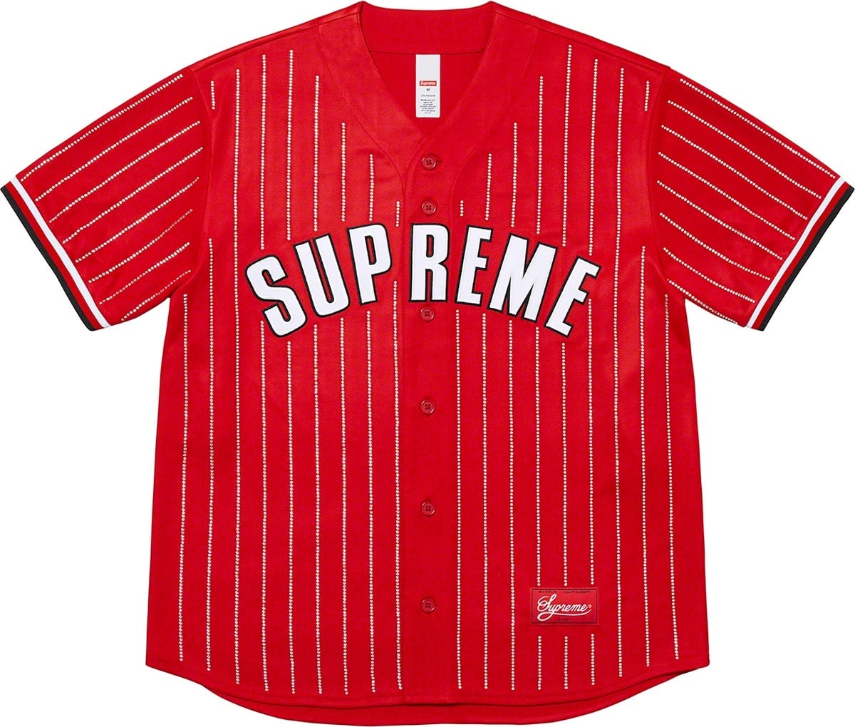 Rhinestone Stripe Baseball Jersey view 5